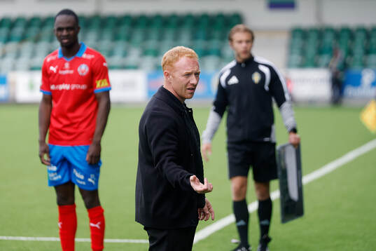 Helsingborgs manager Stevie Grieve