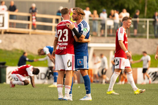 Sandvikens Kasper Harletun och IFK Norrköpings Christoffer