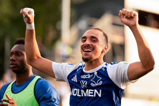 IFK Norrköpings Elias Jemal jublar