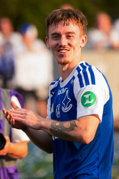 IFK Norrköpings Ryan Nelson jublar