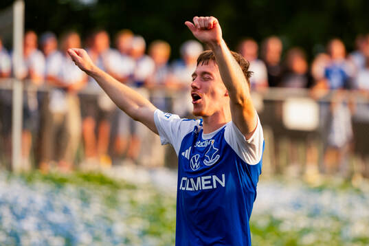 IFK Norrköpings Ryan Nelson jublar