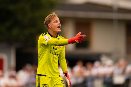 Sandvikens målvakt Hannes Sveijer