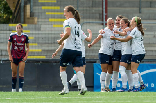 Eskilstuna United DFFs Bella Sember jublar 0-1