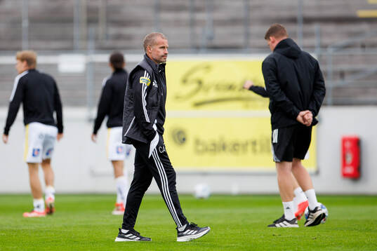 Falkenbergs tränare Christoffer Andersson