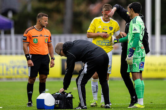 Falkenbergs Tim Stålheden får vård på planen