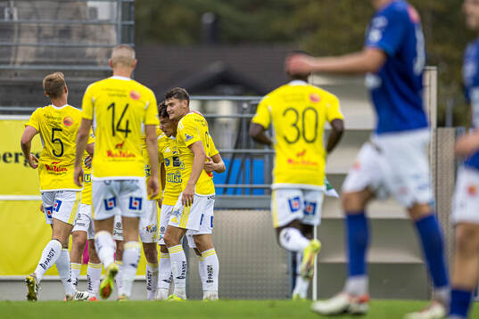 Falkenbergs Albin Andersson jublar