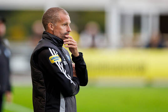 Falkenbergs tränare Christoffer Andersson