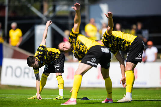 Mjällbys Ian Hoffmann, Jacob Bergström och Axel Norén