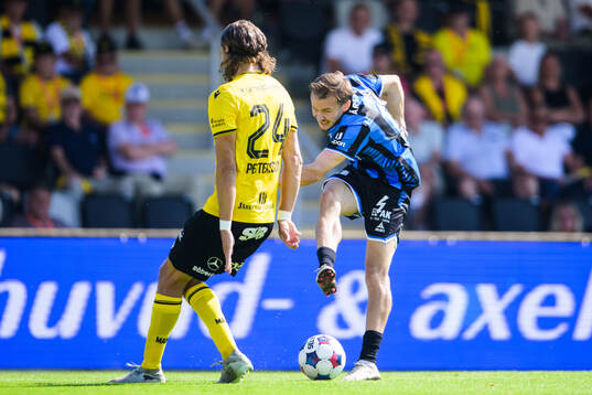 Mjällbys Tom Pettersson och Sirius Melker Heier