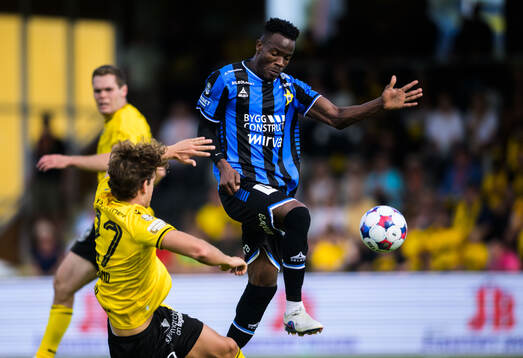 Mjällbys Ludvig Tidstrand och Sirius Mohamed Soumah