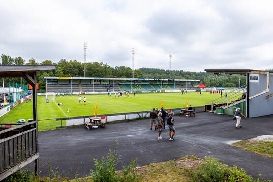 Vy över arenan exteriör