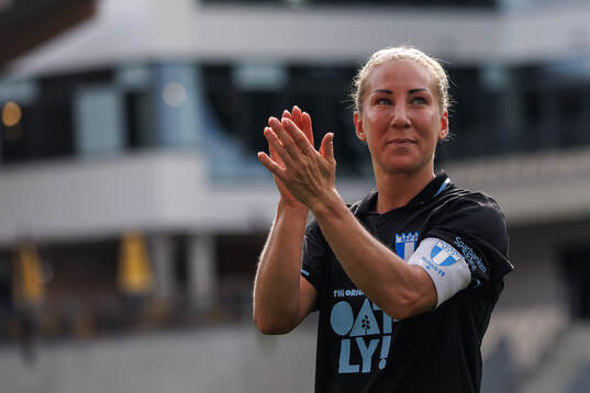 Malmö FFs Mia Persson jublar