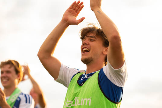 IFK Norrköpings Viktor Christiansson jublar