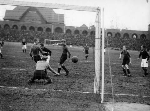 Fotboll, AIK - Elfsborg I.F. 1927. AIK gör sitt första