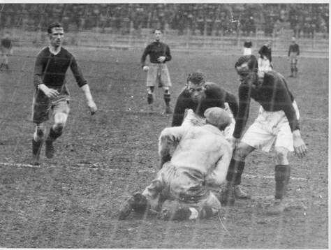 Fotboll, AIK - Örgryte. 1928. Stockholm Olympiastadion.
