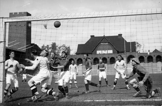 Fotboll, Stockholm olympiastadion 1930, Vestermalm -