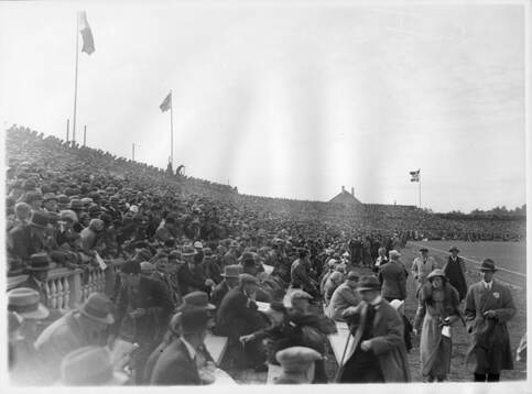 Fotboll, Oslo 1933. Landskamp Sverige - Norge 1933 i Oslo.