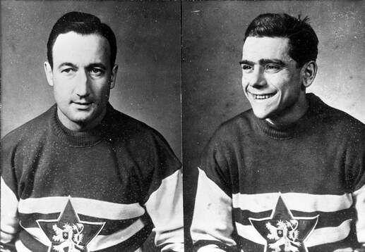Vladimir Zabrodsky och Bahumil Prosek. Editors note: Exact