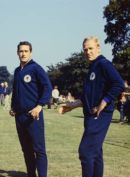 Träning med Hans Tilkowski och Bert Trautmann