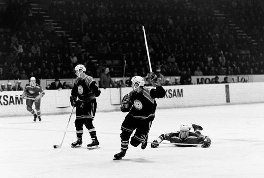Jubel i Brynäs och Roland Stoltz, Djurgården på magen