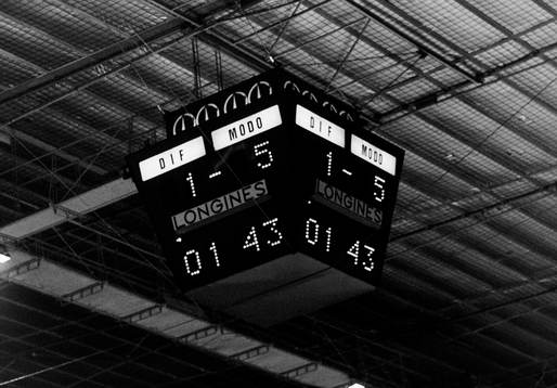 Resultattavlan på arenan