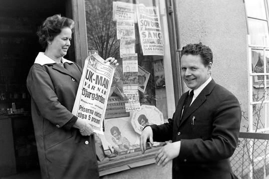 Gösta Sandberg, Djurgården läser löpsedlarna från DN