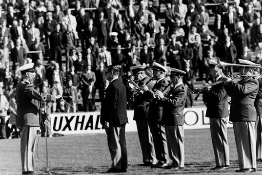Musikorkester på Råsunda