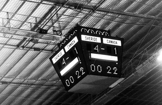 Resultattavla på arenan