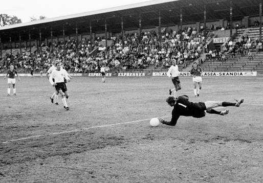 Stockholms målvakt i aktion