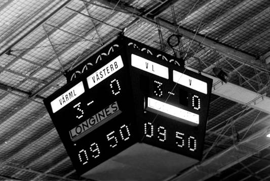 Resultattavlan på arenan