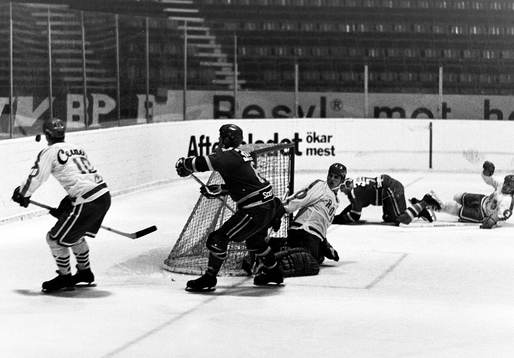 Situation framför rögles målvakt