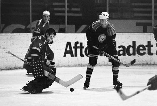 Inge Hammarström, Brynäs framför djurgårdens målvakt