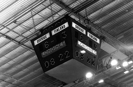 Resultattavlan på arenan