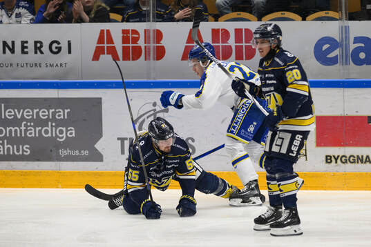 HV71s Mikael Seppälä och Leksands Lukas Vejdemo