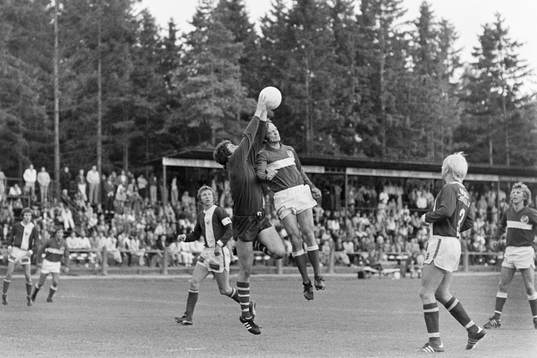 Bo Johansson, Hässleholm framför kalmars målvakt