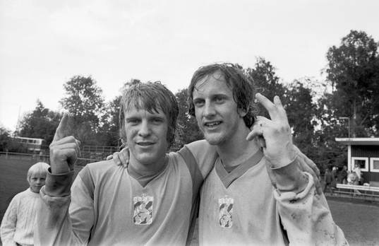 Dan Östlund och Börje Oscarsson, Göteborg, glada