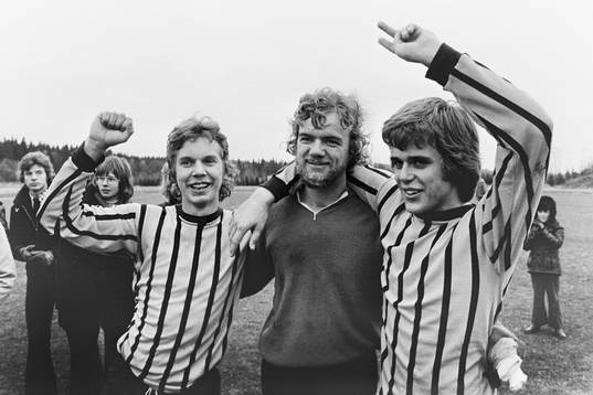 Per Andersson, Ove Sundqvist, målvakt och Bengt-Olof