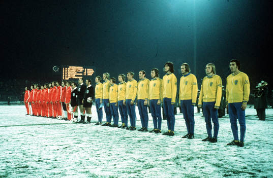Fotboll, VM-Kval (Skiljematch) Österrike - Sverige
