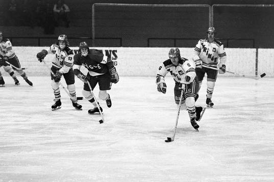 En tyringespelare med pucken