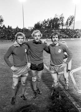 Österspelarna Björn Andersson, Göran Hagberg, målvakt