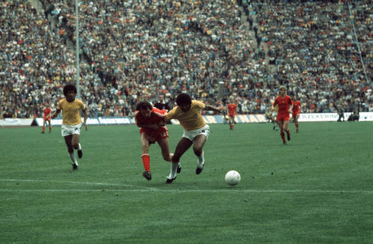 Fotboll, VM, Bronsmatch, Polen - Brasilien