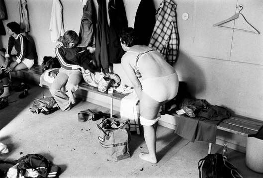 Fotboll, Dam, Lönsboda, omklädningsrum