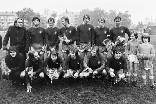 Örgryte seriesegrare i div 2 med bl.a Örjan Persson, Jan