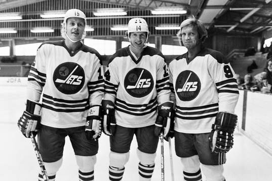 Anders Hedberg, Ulf Nilsson och Bobby Hull