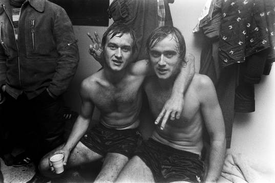Göran Edvinsson och Lars Edvinsson, Mjällby jublar