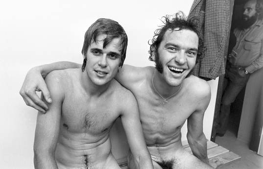 Hässleholms målskyttar Bengt-Olof Rydell och Bertil