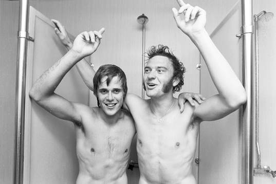 Hässleholms målskyttar Bengt-Olof Rydell och Bertil