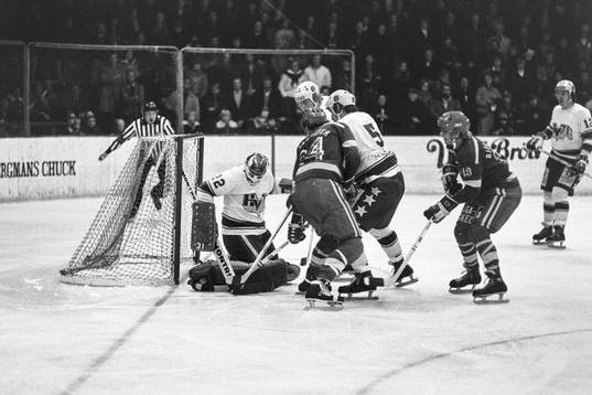 Situation framför målvakten i HV71