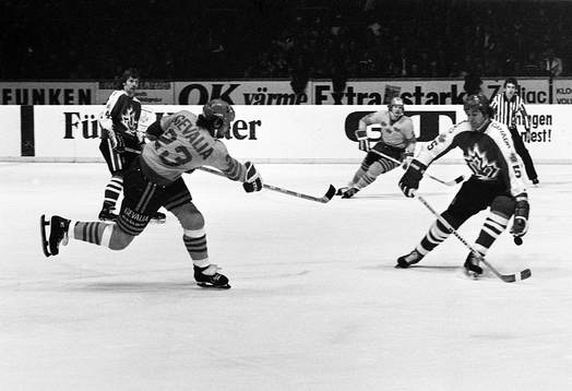 Ishockey, Sverige - Kanada