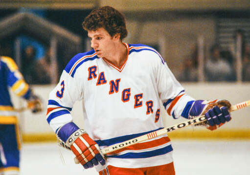Barry Beck of New York Rangers